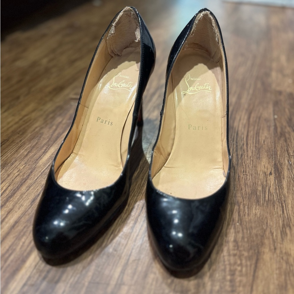Christian Louboutin Glossy Black Heels